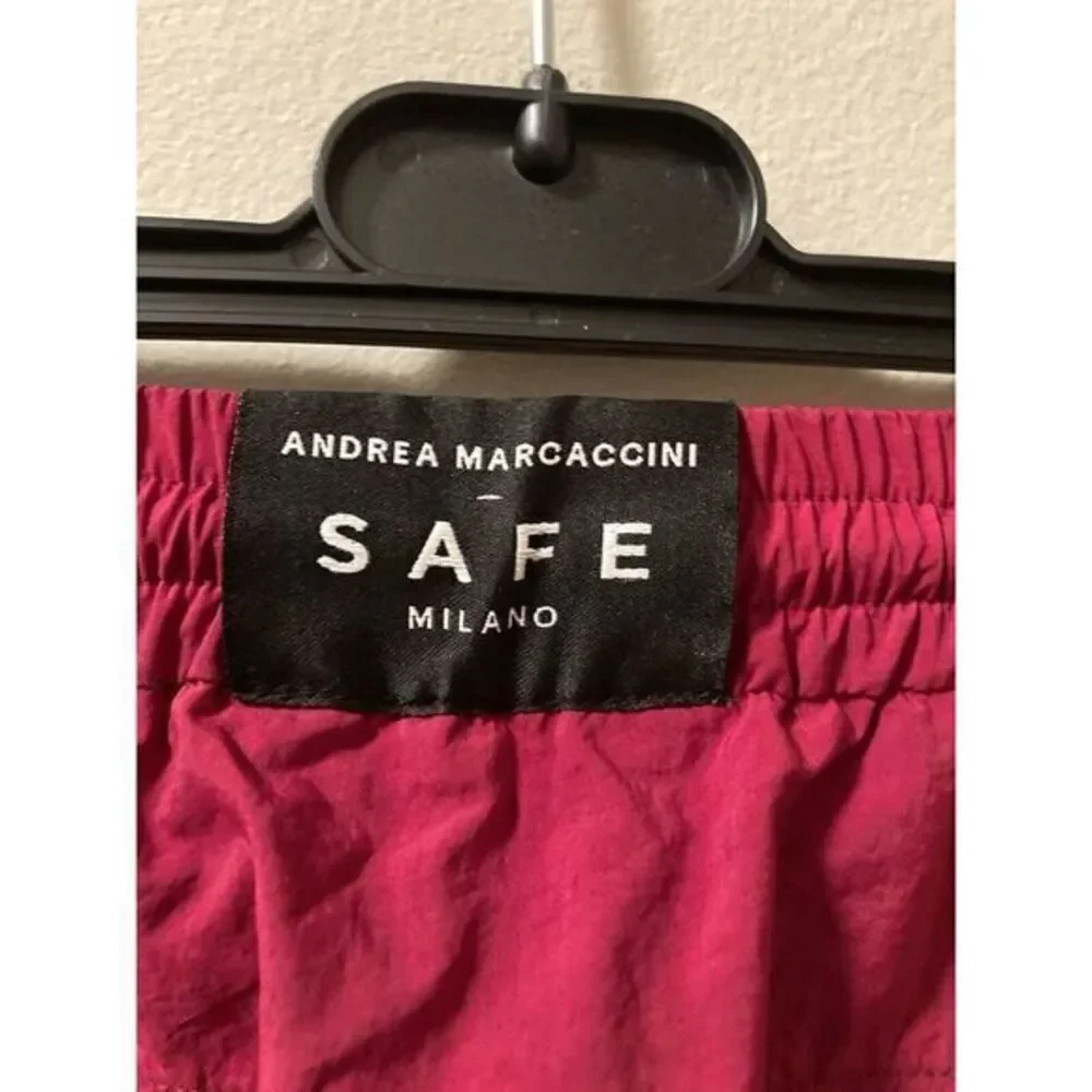 Andrea Marcaccini‎ Milano Board Shorts Red Graphic Artsy Streetwear Sz Medium
